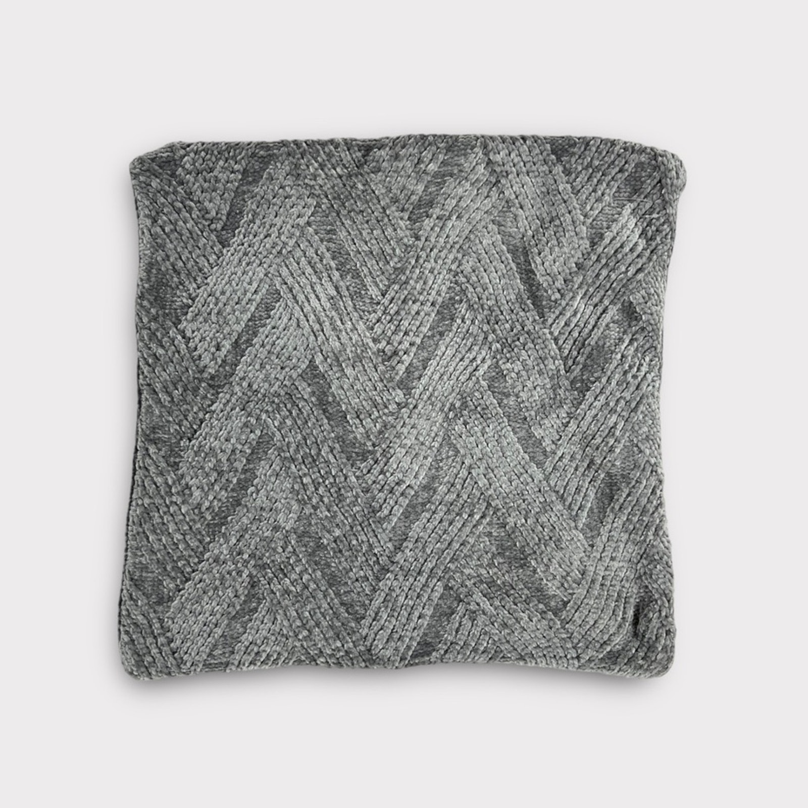 Rachel Parcell Chenille Knit Gray Accent Pillow Sham Set of 2 NEW
