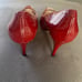 Heels size 7, Red/Burgundy