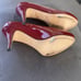 Heels size 7, Red/Burgundy