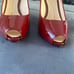 Heels size 7, Red/Burgundy
