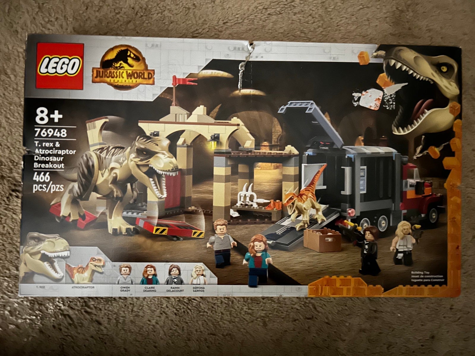 LEGO 76948 Jurassic World T. Rex & Atrociraptor Dinosaur Breakout