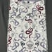 Greyson Golf Shirt Polo Serpentine Print Large Arctic White Polyester MSRP 118