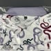 Greyson Golf Shirt Polo Serpentine Print Large Arctic White Polyester MSRP 118