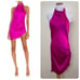 Amanda Uprichard Revolve LARGE Samba Mini Satin Dress in Dark Hot Pink Silk 251