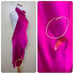 Amanda Uprichard Revolve LARGE Samba Mini Satin Dress in Dark Hot Pink Silk 251