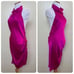 Amanda Uprichard Revolve LARGE Samba Mini Satin Dress in Dark Hot Pink Silk 251