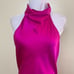 Amanda Uprichard Revolve LARGE Samba Mini Satin Dress in Dark Hot Pink Silk 251