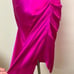 Amanda Uprichard Revolve LARGE Samba Mini Satin Dress in Dark Hot Pink Silk 251