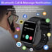 Smart Watch, 1.9 Full Touch Screen Smart Watch for Android & iOS Phones with He