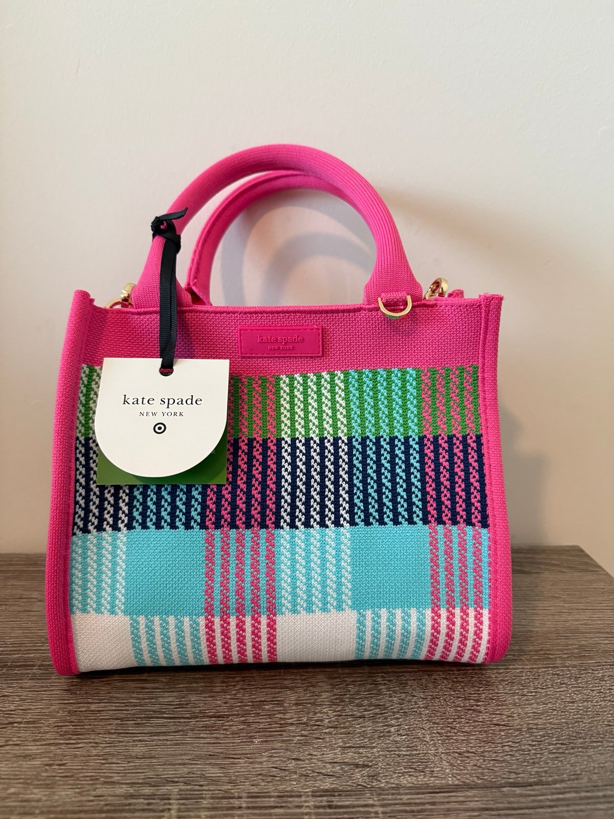 [Kate Spade x Target] NWT Plaid Knit Crossbody Bag