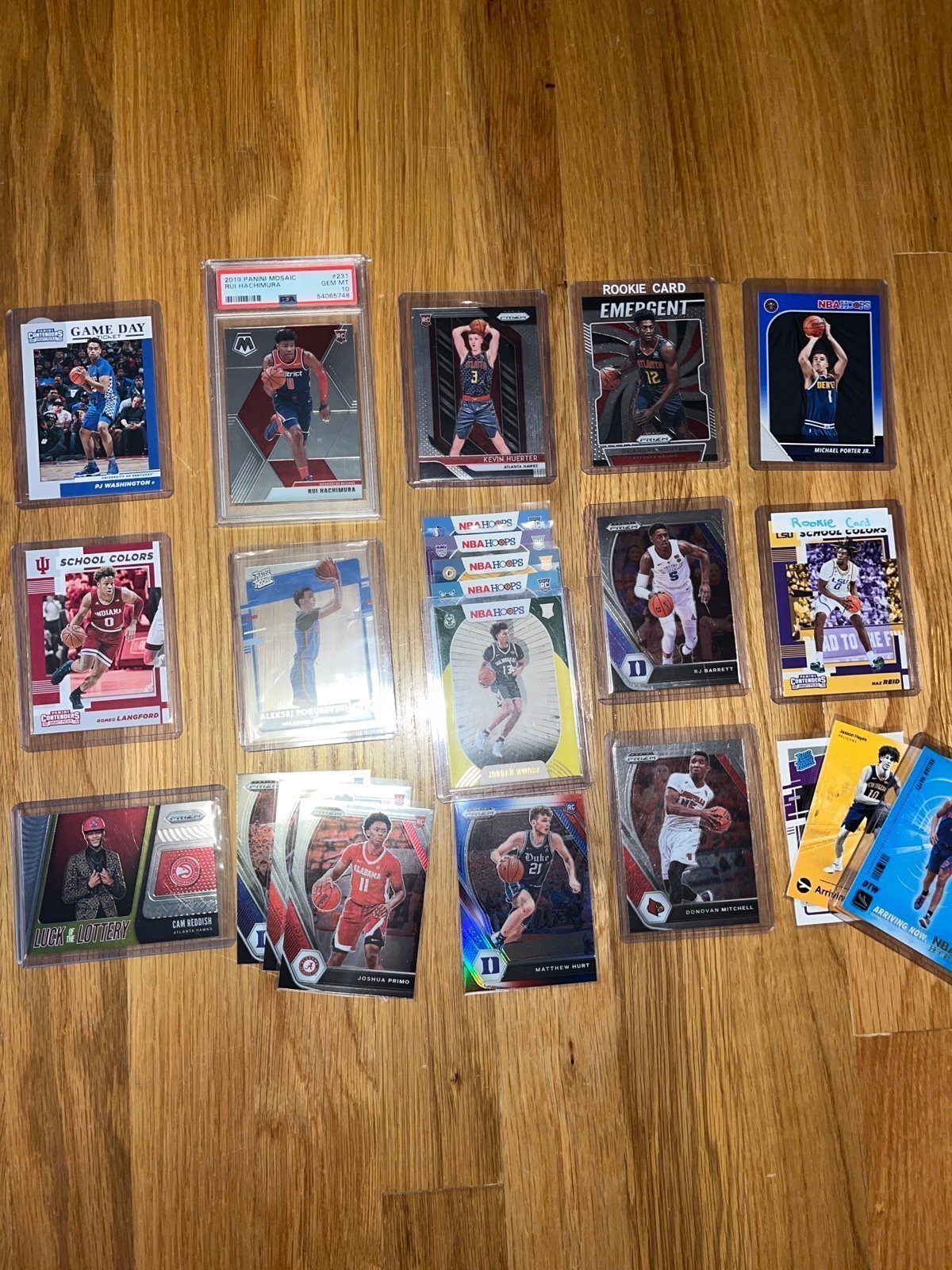 200+ card all time NBA lot with PSA 10 included (Swipe/read description)
