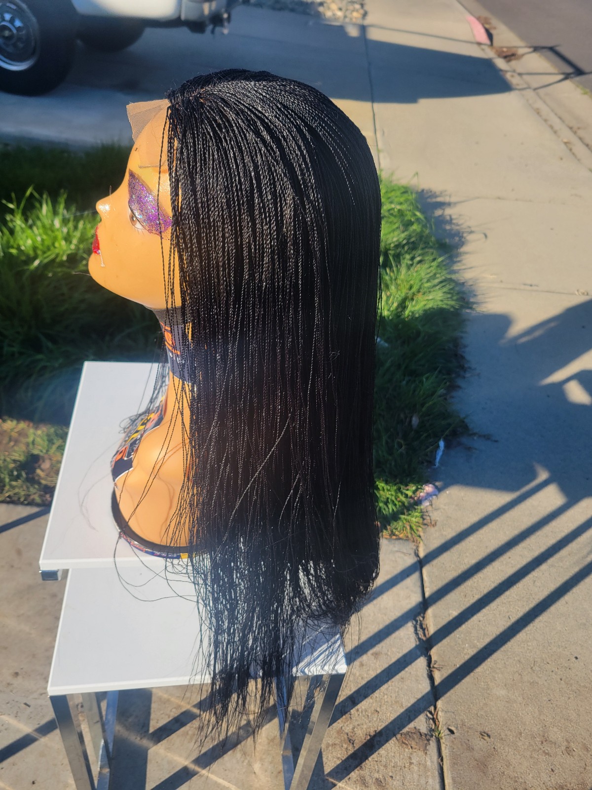 Micro twists hand braided wigs
