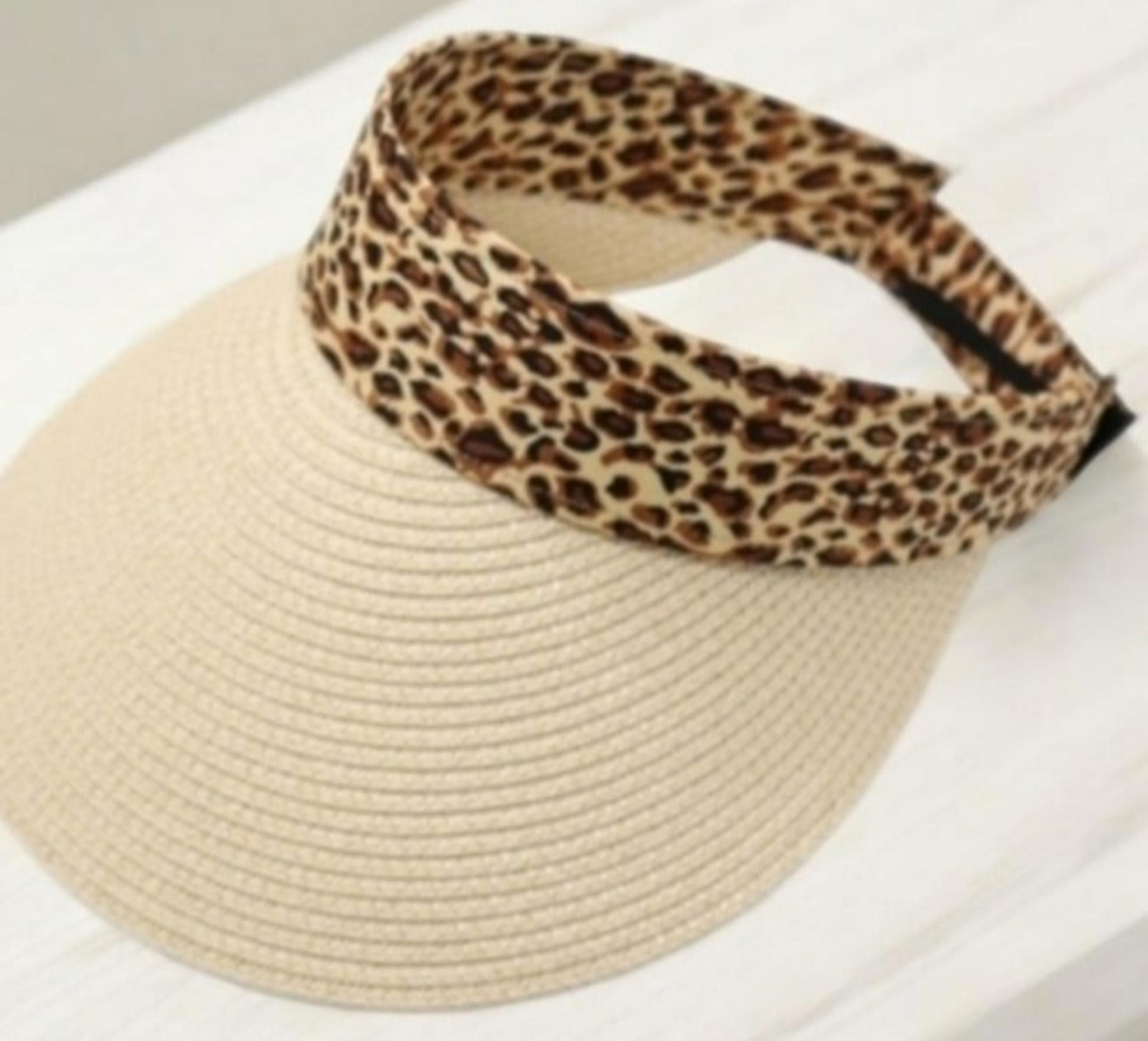 Womens Accessories Leopard SunHat Visor