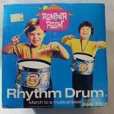 Romper Room Musical Zoo Drum A Child's First Drum Hasbro 1970 Sealed Vintage