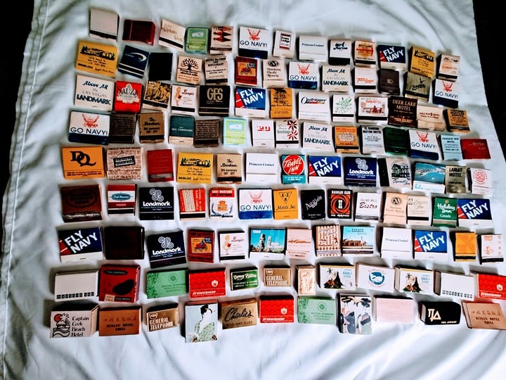 Lot of 117 Vintage Matchbooks & Matchboxes Restaurants, Hotels, Ads, etc.