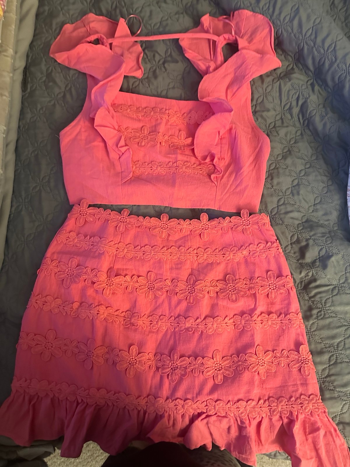 Two piece milk and honey skirt and top brand new without tags