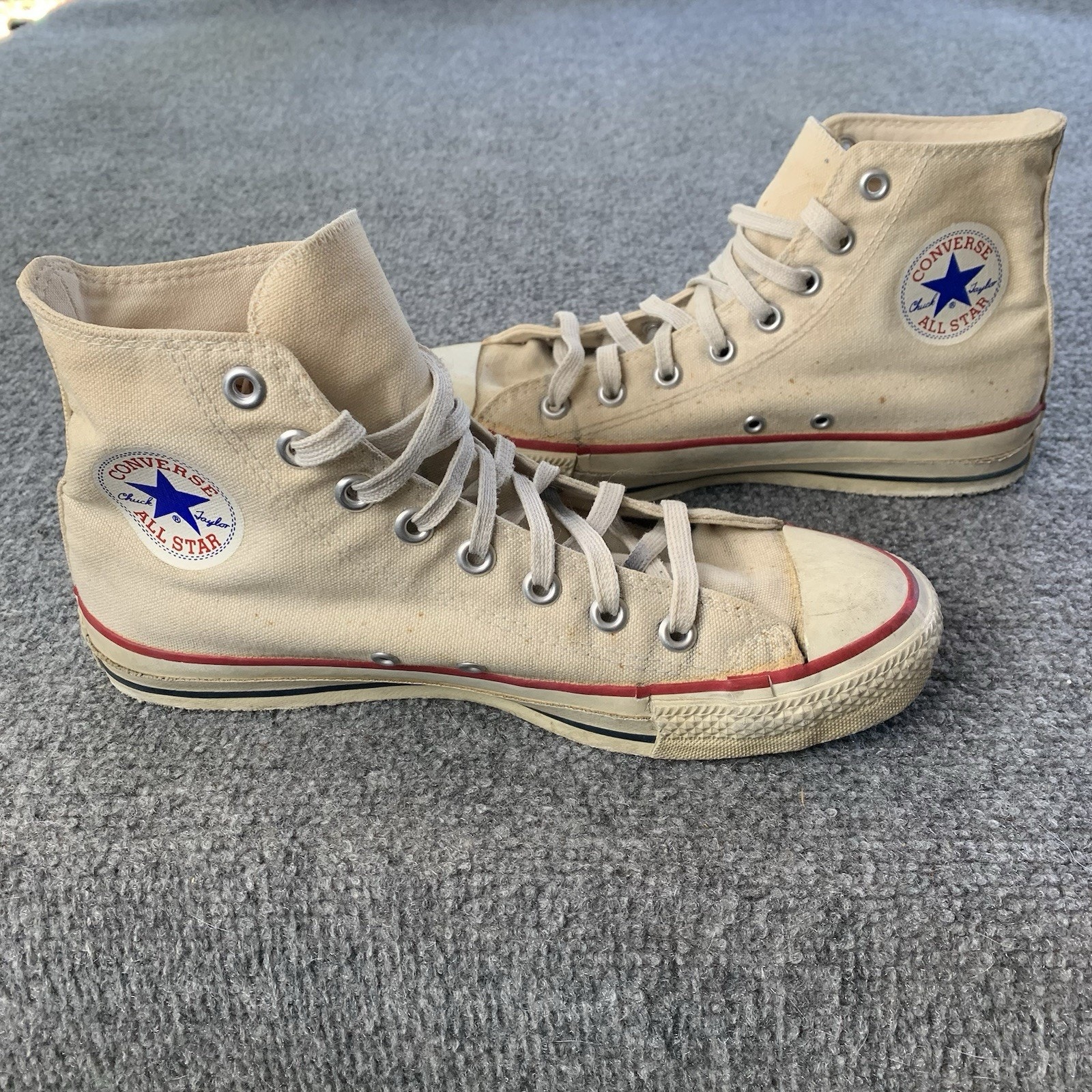 Vintage Converse Chuck Taylor All Stars Sneakers Size 7.5 Blue Label High Top