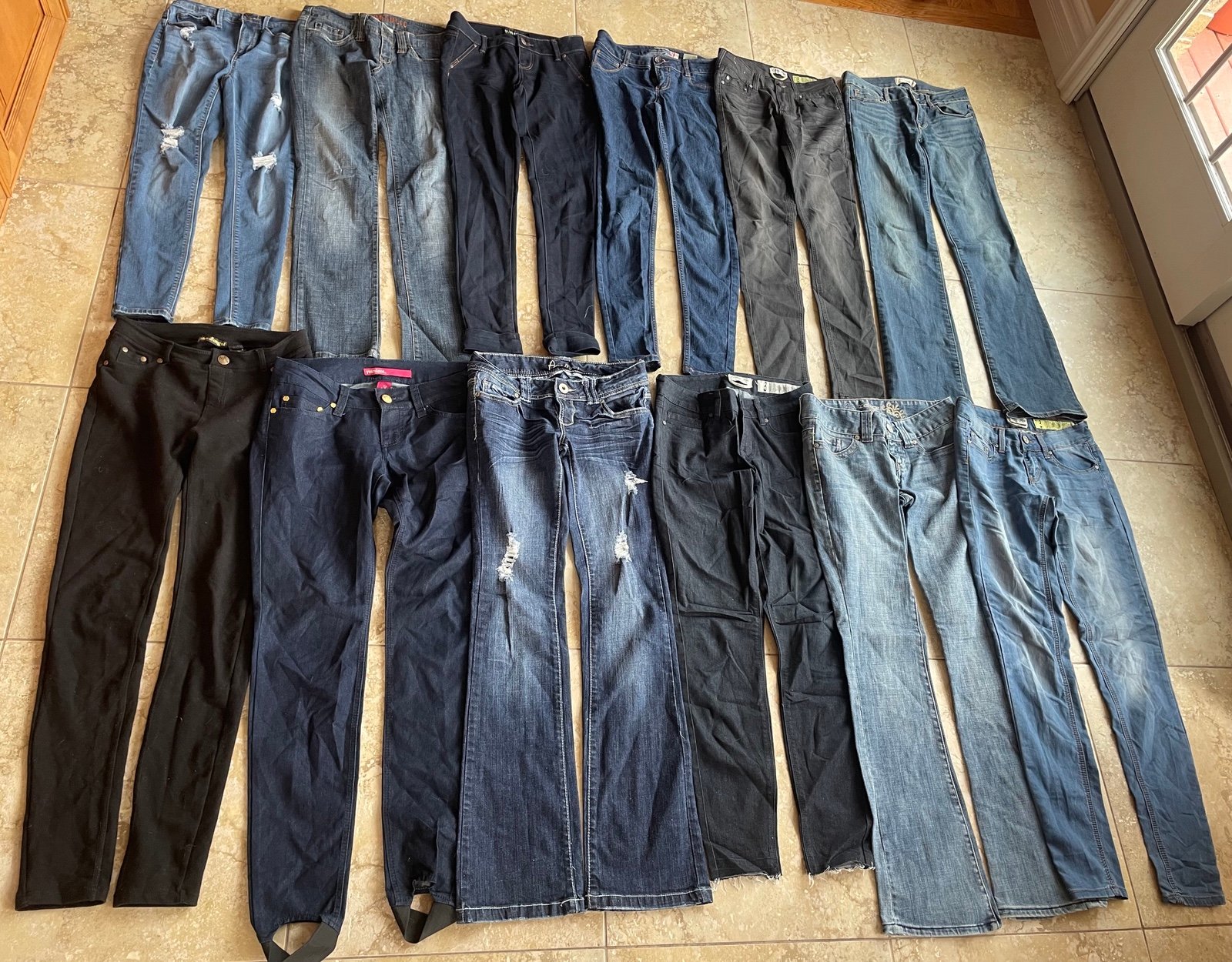Juniors Size 3 Jeans - The Ultimate Bundle - 12 Pairs