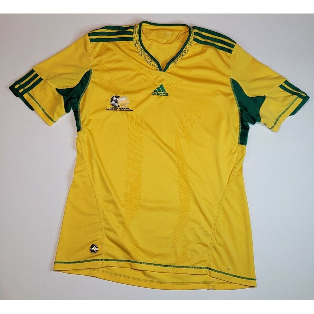Adidas South Africa Soccer Jersey Mens XL. 09' Futbal Shirt Yellow Kit.