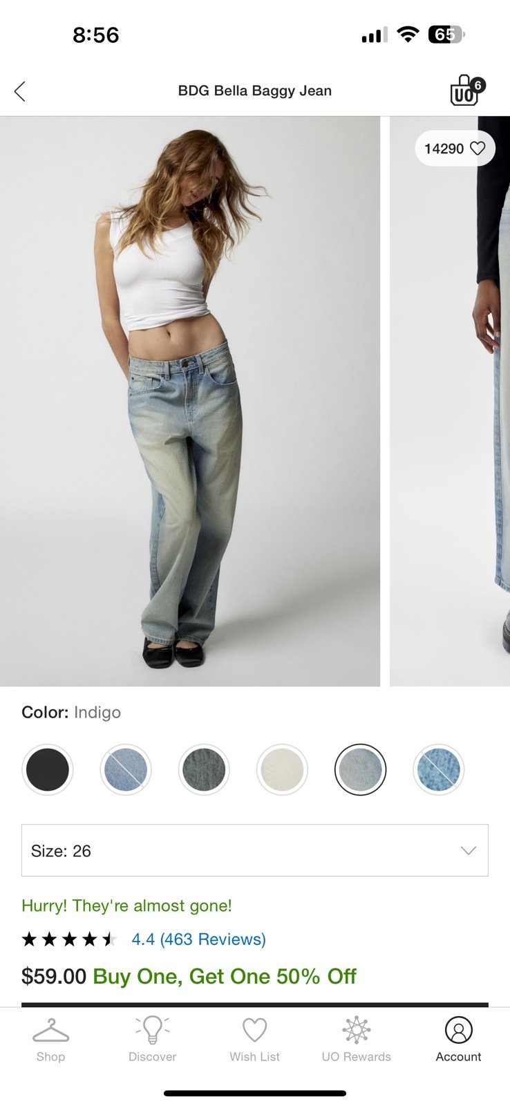 Bdg urban outfitters Bella baggy jean