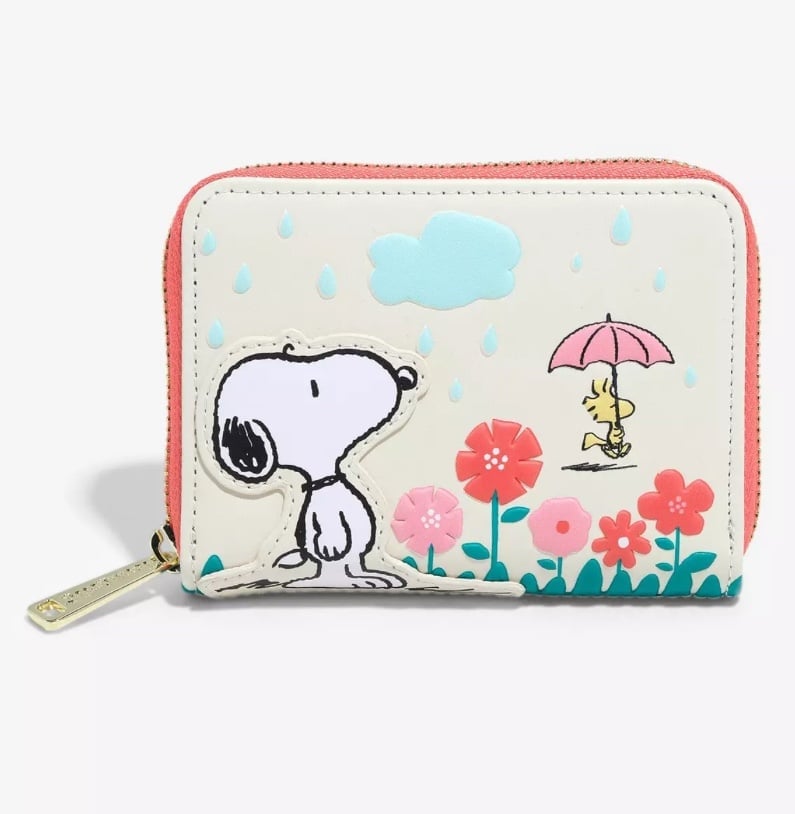 Loungefly Peanuts Snoopy and Woodstock Rain or Shine Zip Wallet NWT