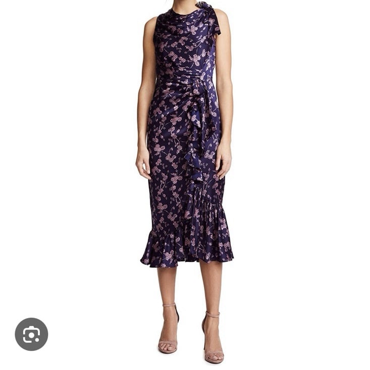 Cinq a Sept Nanon Knotted silk dress size 4