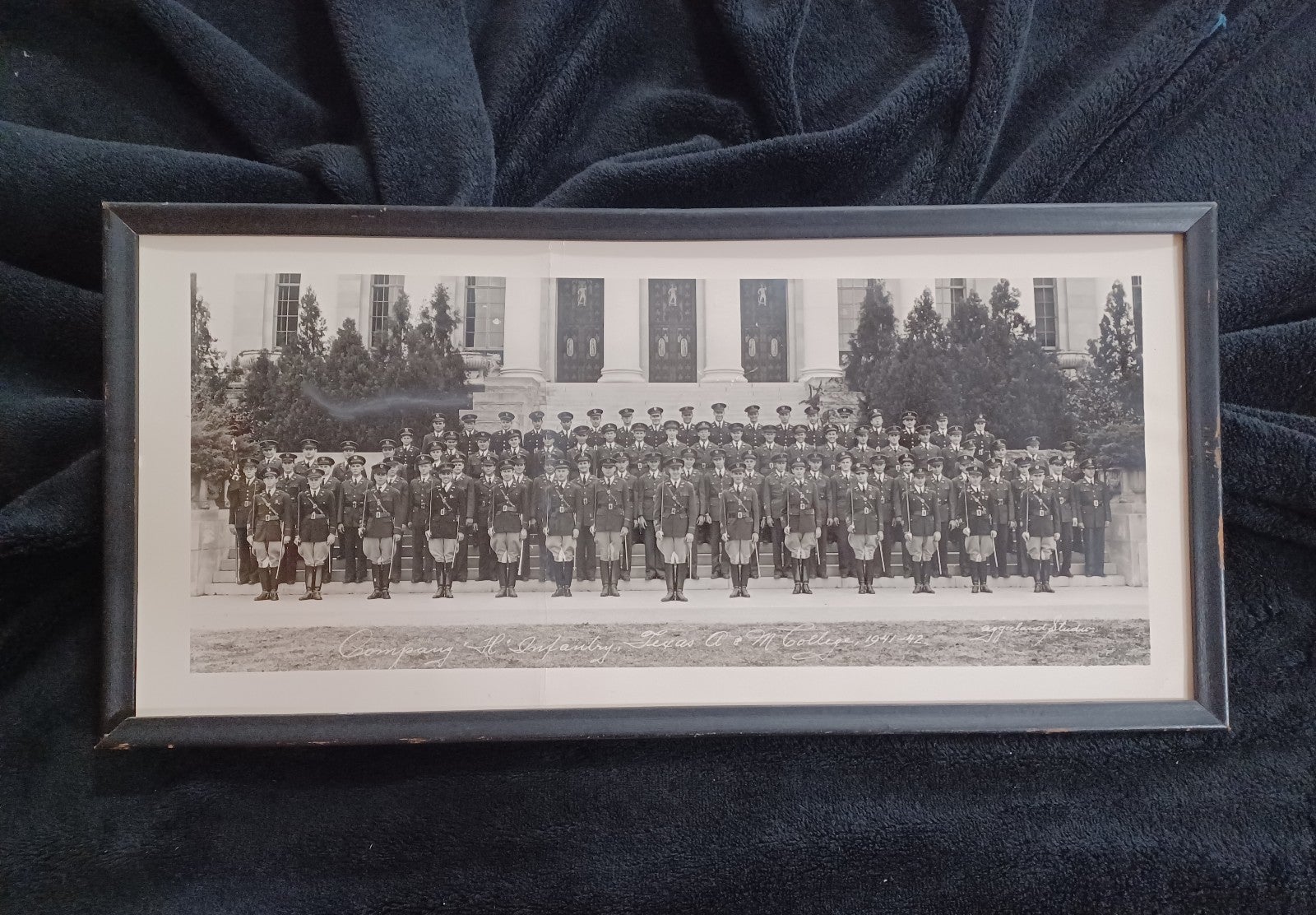 1941-42 Photograph Company H Infantry Texas A & M College Aggies Vintage