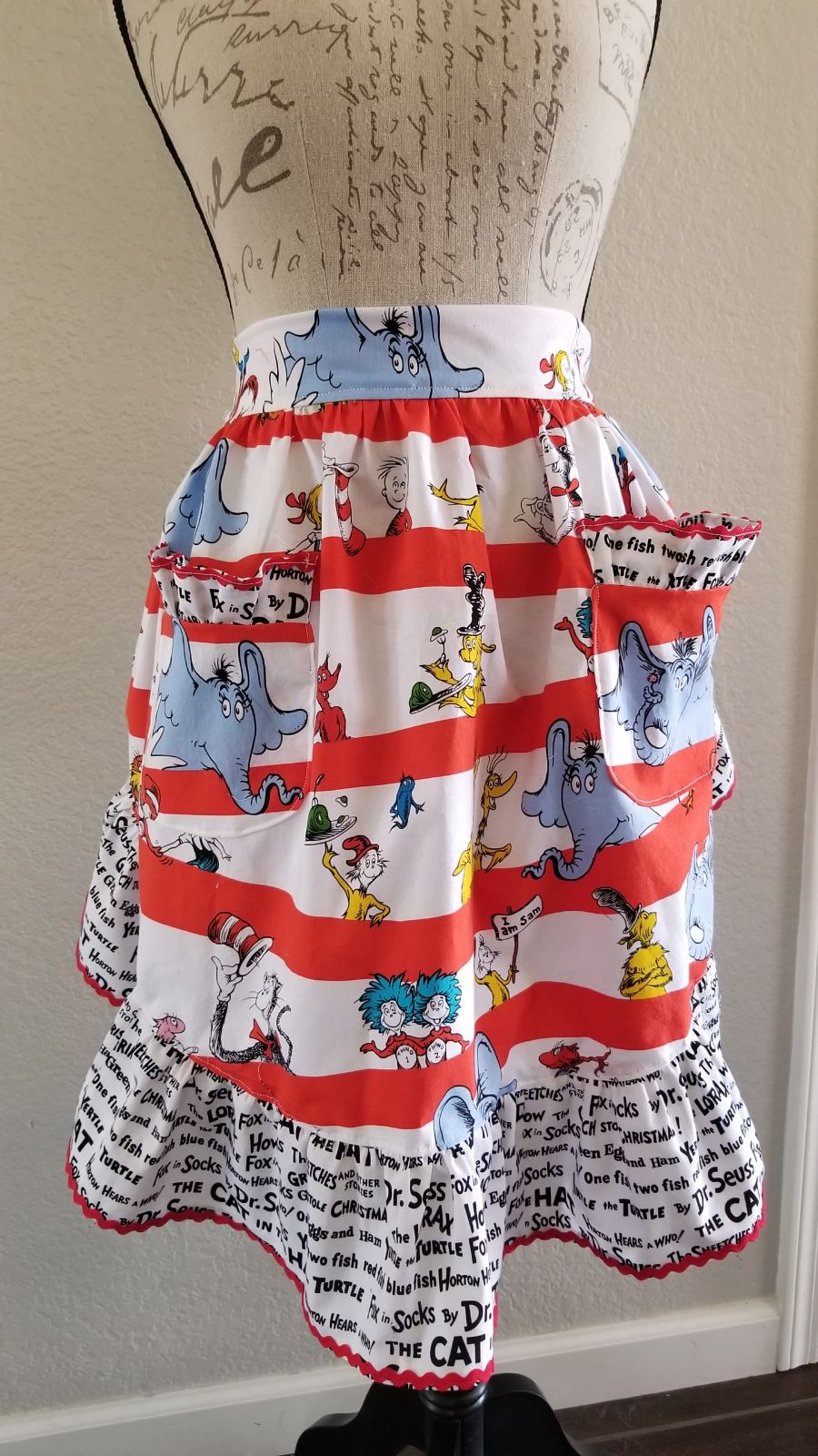 Adorable DR Suess handmade Apron
