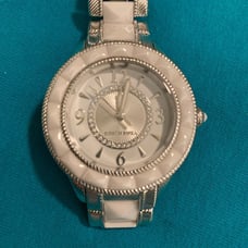 Judith Ripka White Ceramic Diamoniqie Woman’s watch