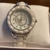 Judith Ripka White Ceramic Diamoniqie Woman’s watch