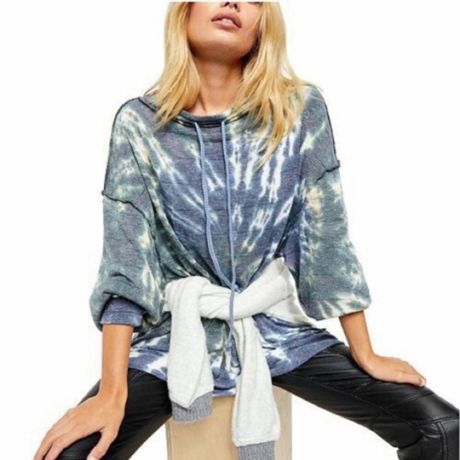 NWT Free People Best Catch Tie Dye Top