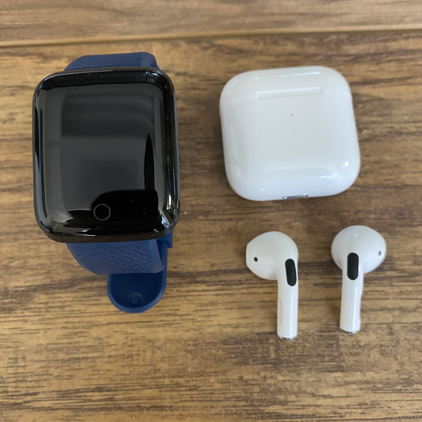 Pack of smart watches and earphones