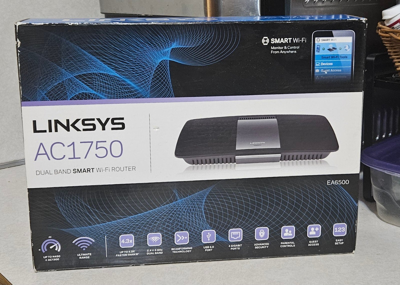 Linksys EA6400 Wi-Fi Dual-Band AC1600 Wireless Router