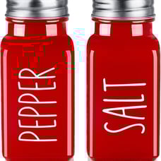 Red Salt and Pepper Shakers Set