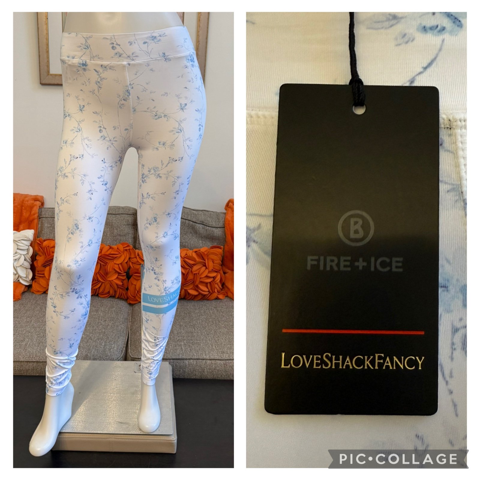 NWT BOGNER FIRE+ICE X LoveShackFancy Love Leggings