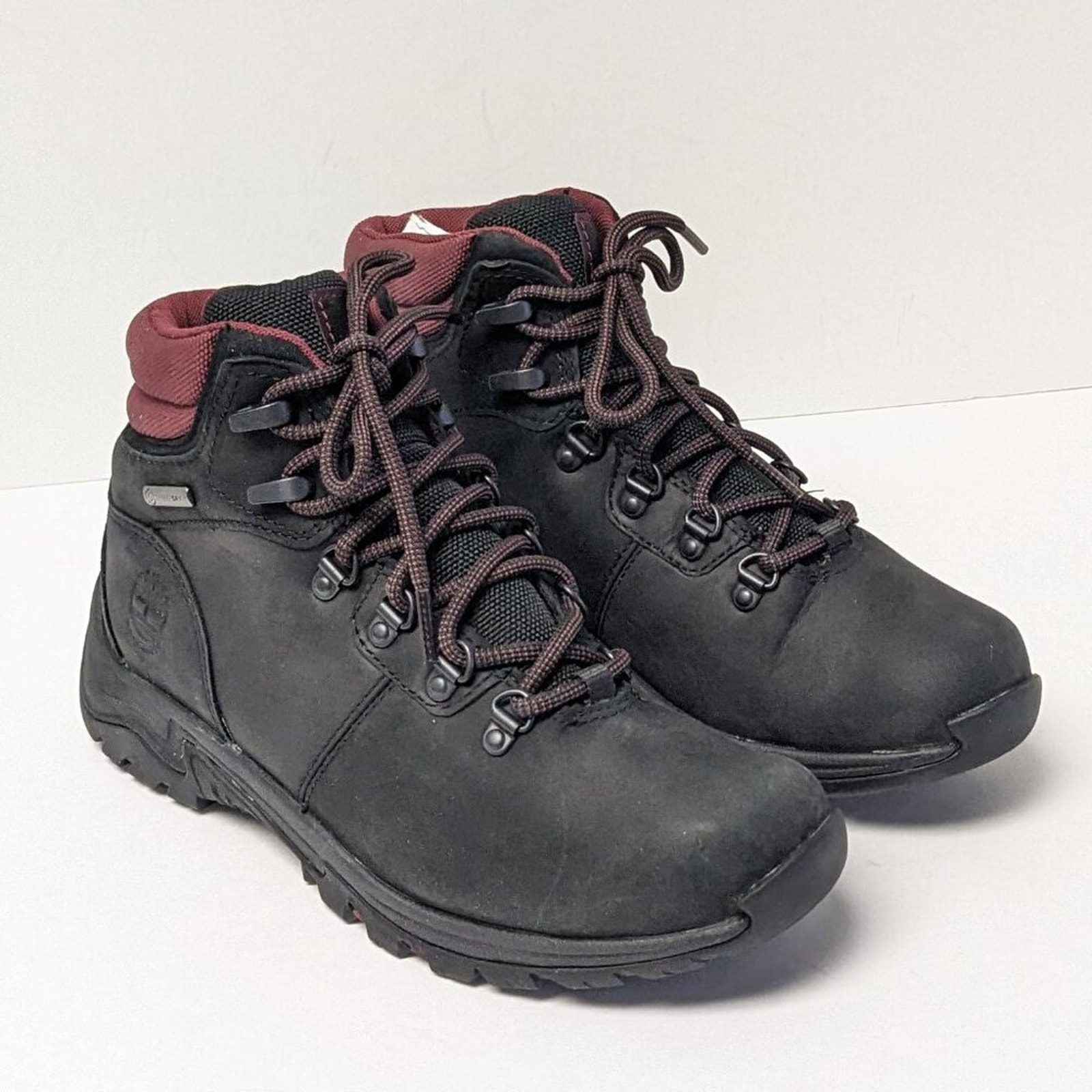 Timberland Mt. Maddsen Waterproof Hiking Boots, Black, Women's 6.5 M