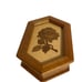 Gorgeous One of a Kind Marquetry Jewelry Box From 1988 Titled Rose ! Piece of A