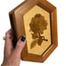 Gorgeous One of a Kind Marquetry Jewelry Box From 1988 Titled Rose ! Piece of A