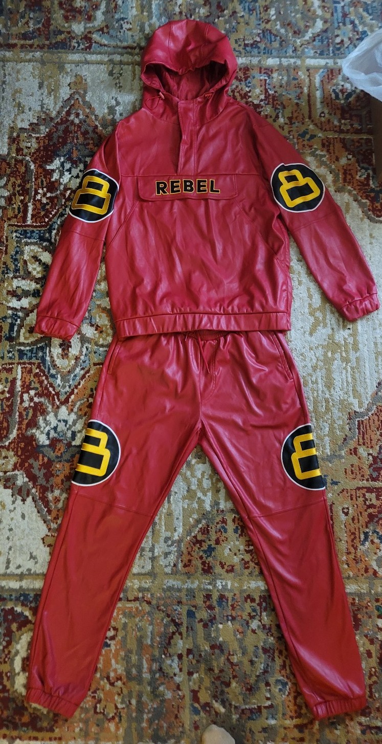 Red Leather 8 ball Outfit