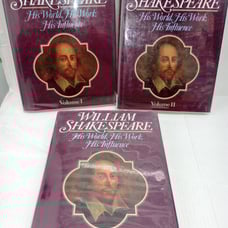 3 volume William Shakespeare hardcover set