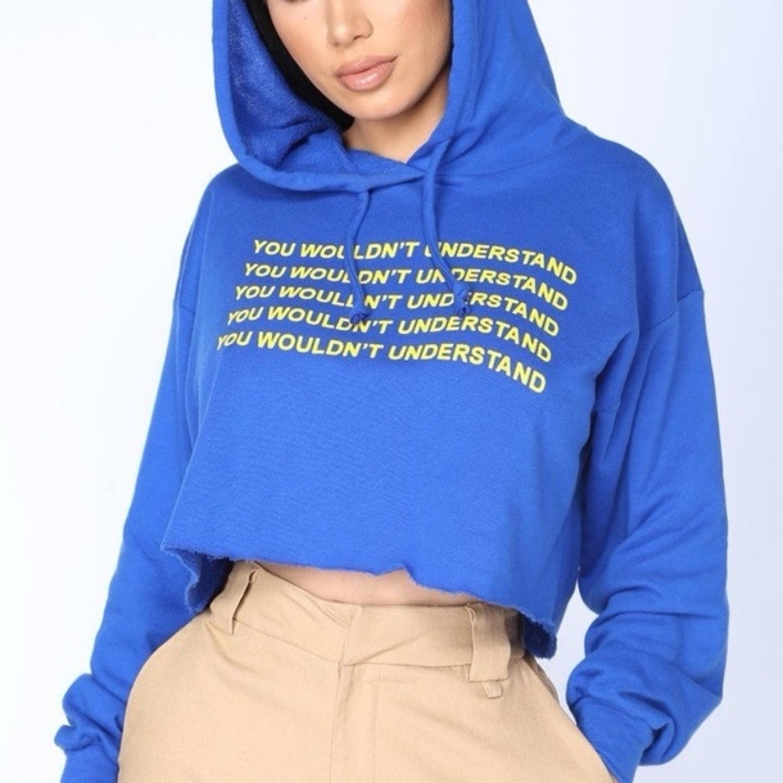 Fashion Nova Cropped Hoodie