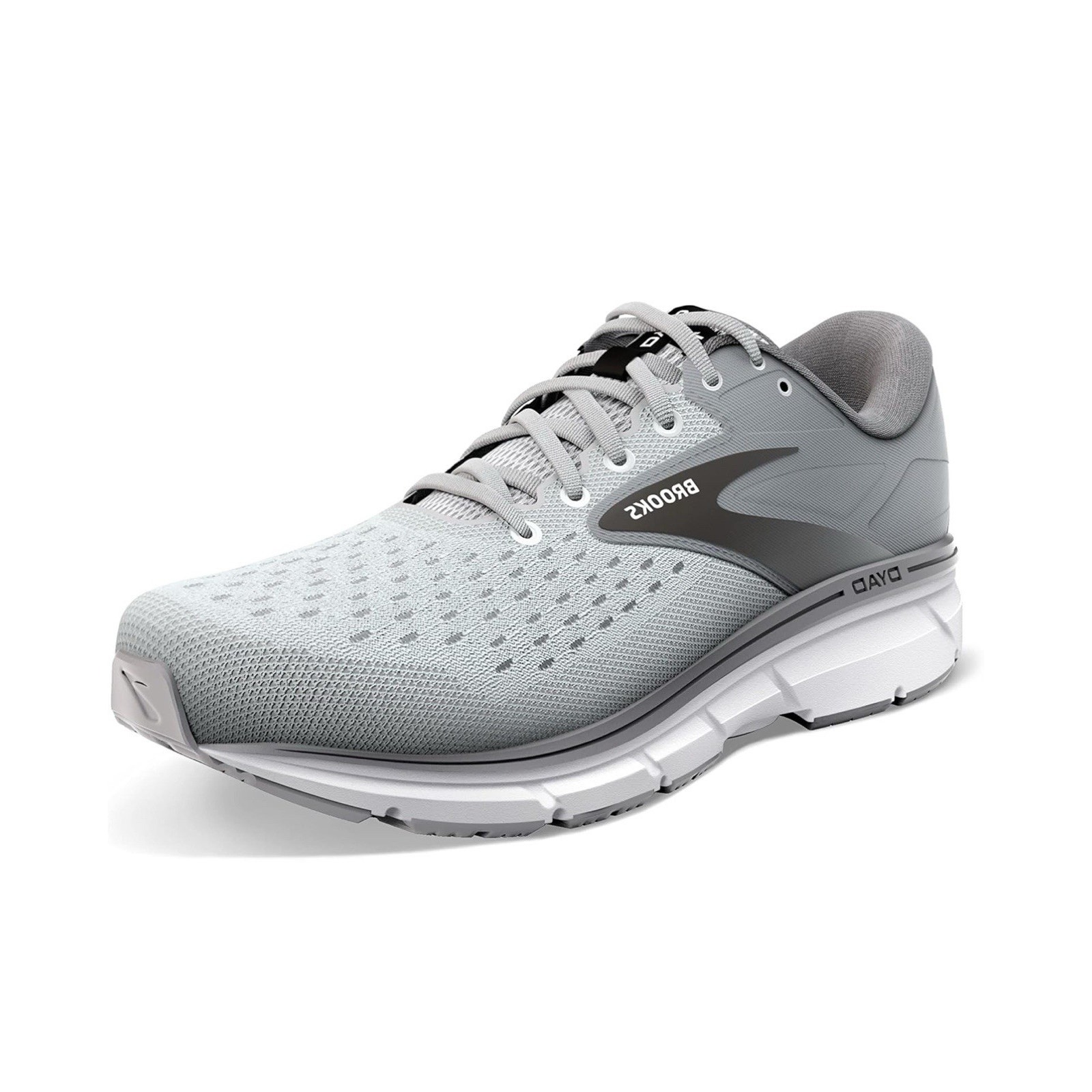 Brooks Mens Dyad 11 Gray Athletic Sneakers Size 8.5M