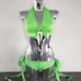 Green Neon Ribbon Tie Ravewear Outfit