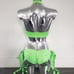 Green Neon Ribbon Tie Ravewear Outfit