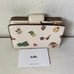 Coach Medium Corner Zip Wallet in Spaced Floral Field Chalk/ Multi CA737 EUC