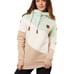 Wanakome Selene Color Block Hoodie Pink Cream Tan Size M