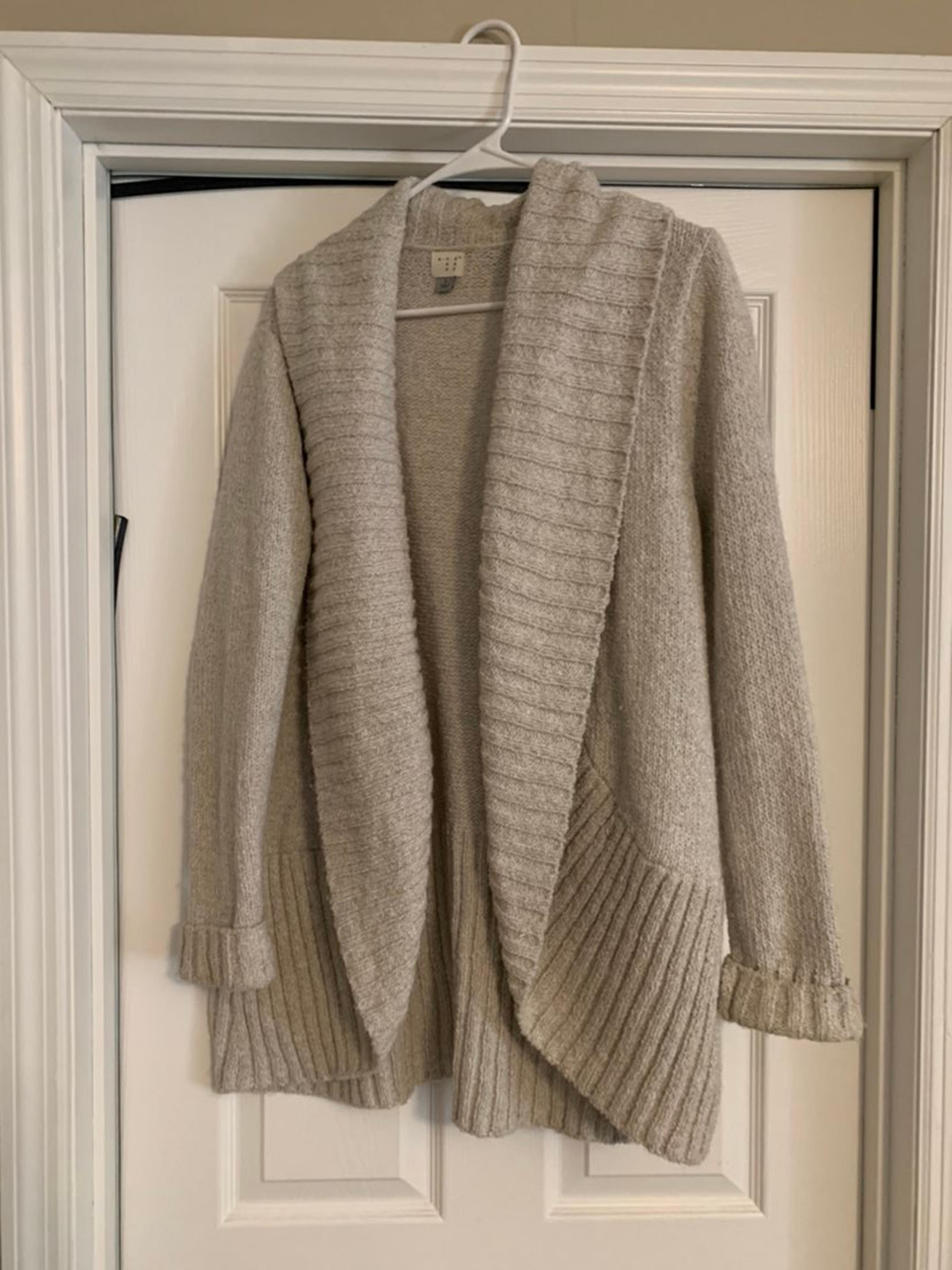 gray cardigan sweaters