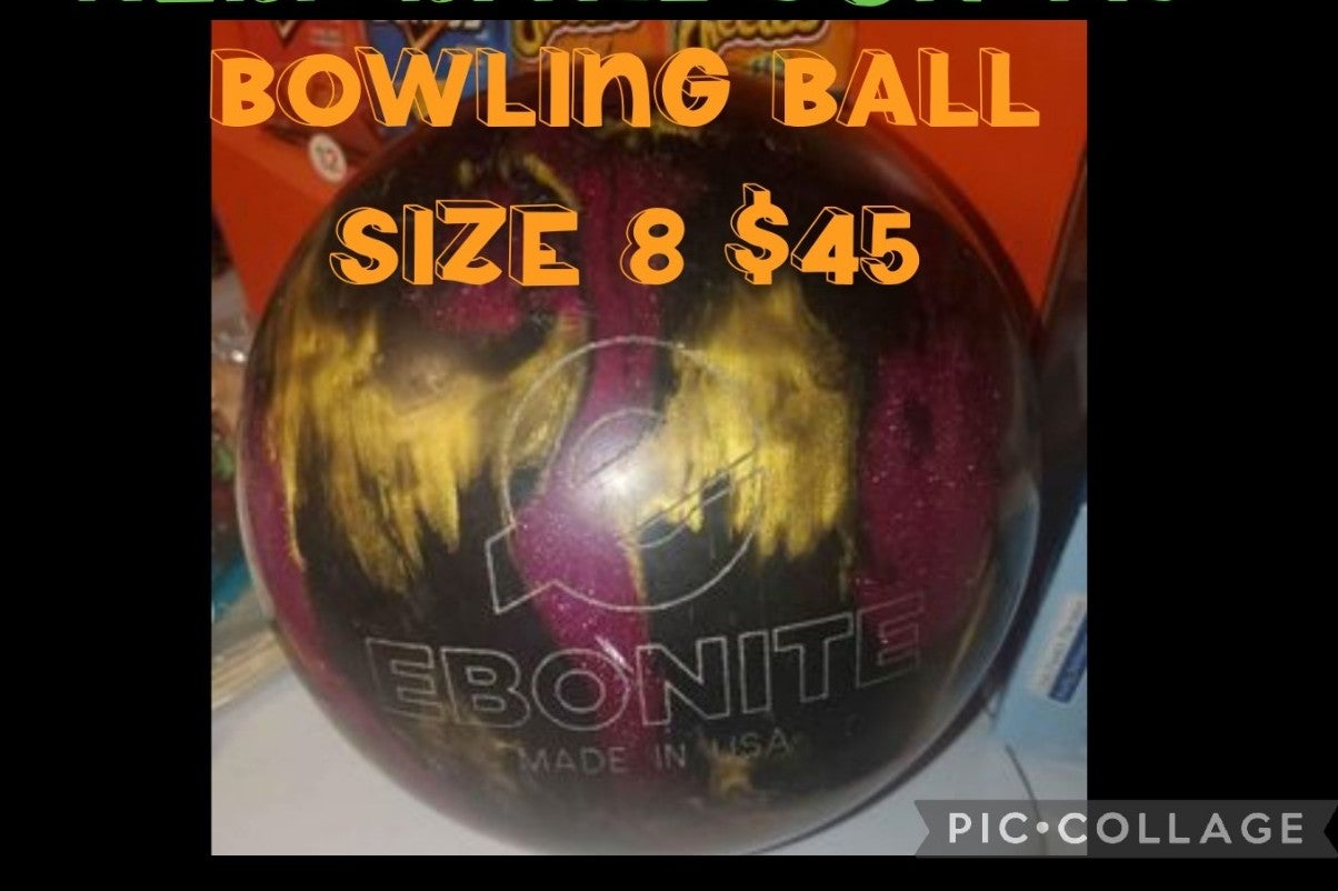 Size 8 Ebonite Bowling Ball