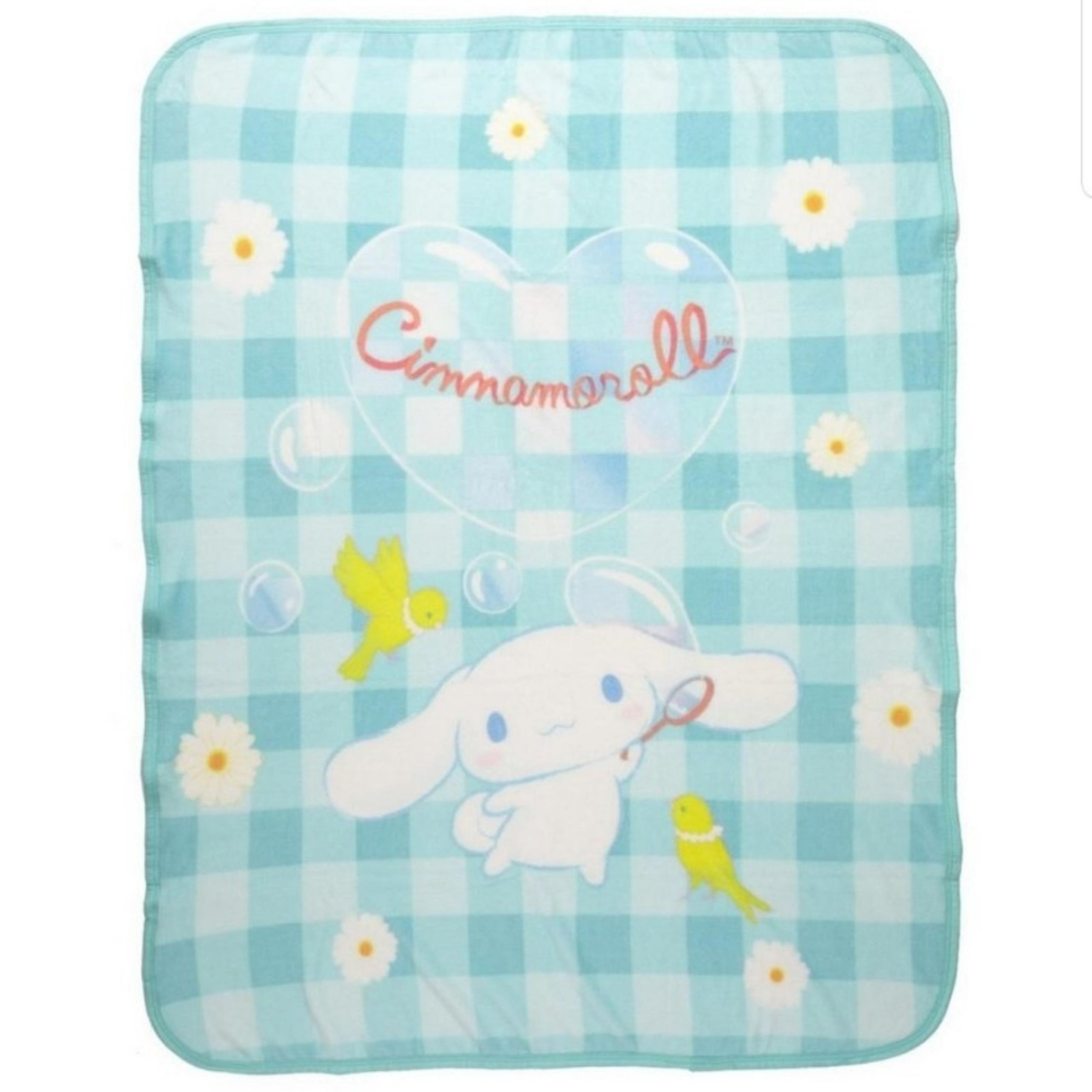 Cinnamoroll Gingham Bubble Throw Blanket