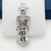 925 Sterling Silver Plated CZ Pendant, INUS1BR021